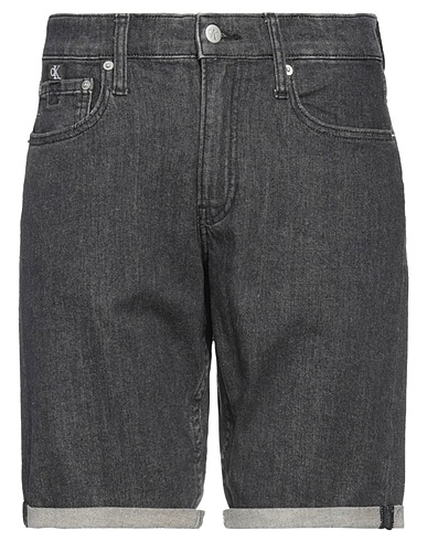 CALVIN KLEIN JEANS Denim shorts Black 99% Cotton, 1% Elastane