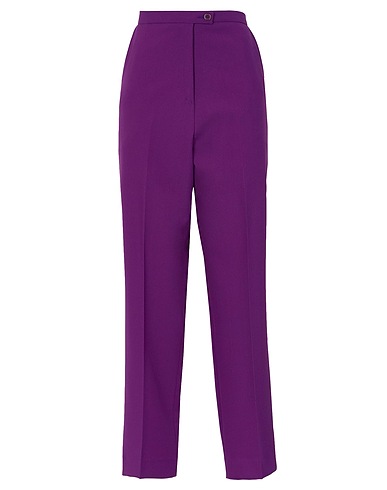 8 by YOOX Casual pants Purple 100% Polyester