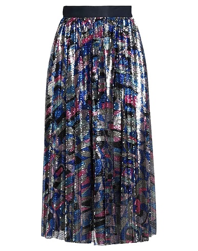 PUCCI Midi skirt Midnight blue 100% Viscose, Polyester