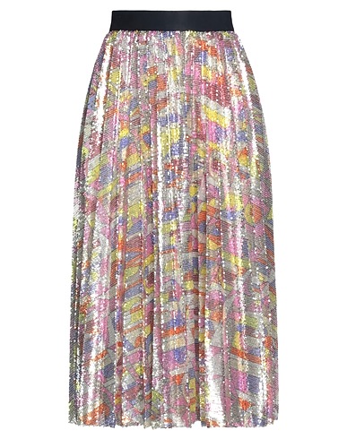 PUCCI Midi skirt Platinum 100% Viscose, Polyester