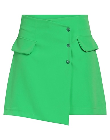 HAVEONE Mini skirt Green 89% Polyester, 11% Elastane