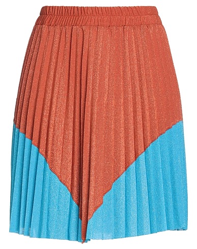 HAVEONE Minigonna Marrone 33% Cotone, 32% Poliestere, 15% Poliammide, 15% Poliestere metallizzato, 5% Elastan