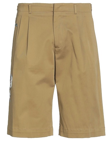 DOLCE&GABBANA Shorts & Bermuda Sage green 98% Cotton, 2% Elastane