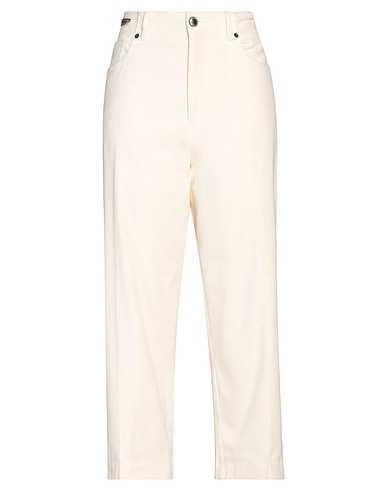 BERWICH Casual trouser Ivory 98% Cotton, 2% Elastane