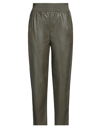 PINKO UNIQUENESS Casual trouser Military green 100% Viscose, Polyurethane