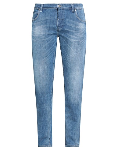 FIFTY FOUR Denim trousers Blue 70% Cotton, 28% Polyester, 2% Elastane