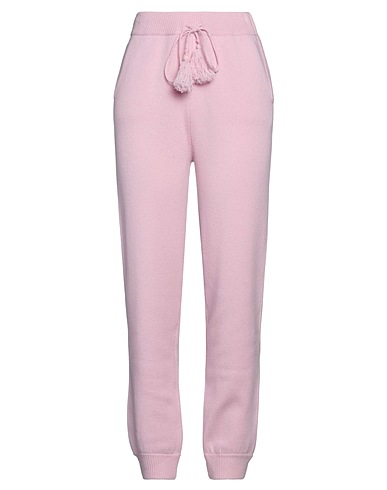 LOVESHACKFANCY Casual trouser Pink 90% Wool, 10% Eco-cashmere