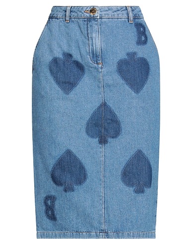BOUTIQUE MOSCHINO デニムスカート ブルー コットン 100%