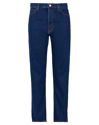 8 by YOOX Denim trousers ORGANIC COTTON DENIM SLIM-STRAIGHT JEAN
 Blue 100% Organic cotton