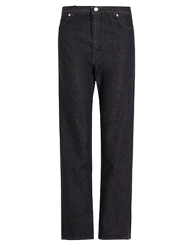 8 by YOOX Denim trousers ORGANIC COTTON DENIM SLIM-STRAIGHT JEAN
 Black 100% Organic cotton