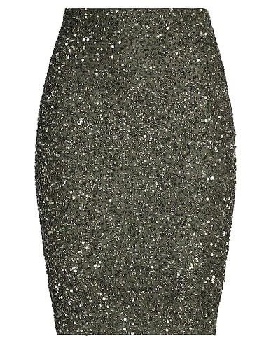 RETROFÊTE Midi-Rock Militärgrün 100% Nylon