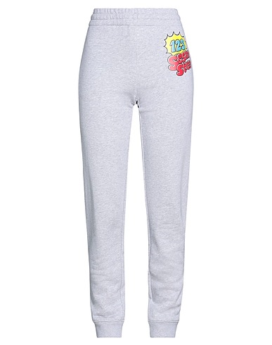 MOSCHINO Casual παντελόνι Ανοιχτό γκρι 100% Βαμβάκι