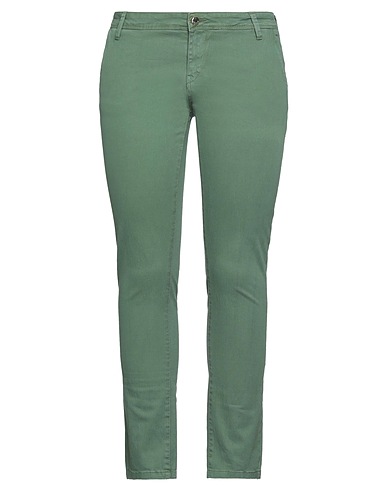 GAUDÌ Pantalone Verde 98% Cotone, 2% Elastan