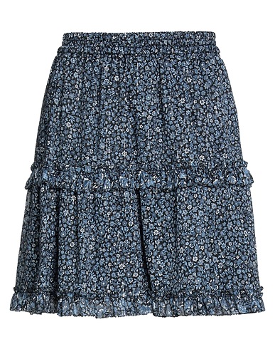 MICHAEL MICHAEL KORS Mini skirt Pastel blue 98% Polyester, 2% Metallic fiber