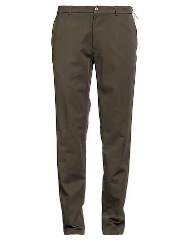 MASON'S Casual pants Military green 96% Cotton, 4% Elastane