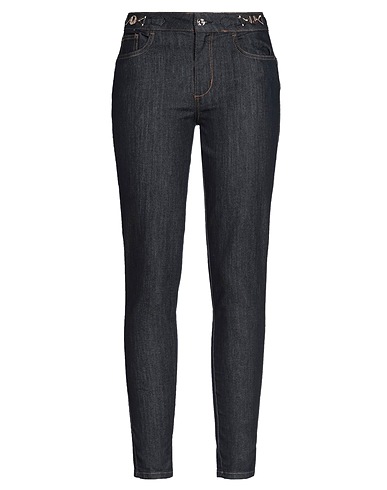 LIU •JO Denim trousers Blue 76% Cotton, 22% Polyester, 2% Elastane