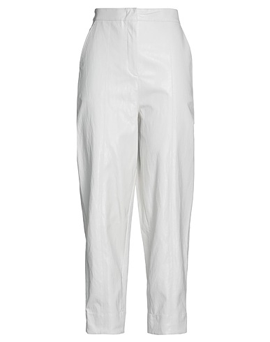 PINKO Casual trouser White 75% Viscose, 14% Polyester, 7% Cotton, 4% Metallic fiber