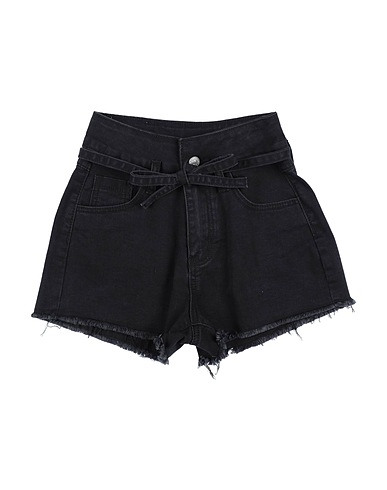 MARC ELLIS Shorts jeans Nero 99% Cotone, 1% Elastan