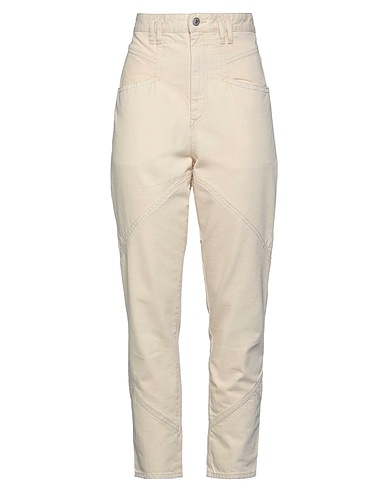 ISABEL MARANT Pantaloni jeans Beige 100% Cotone