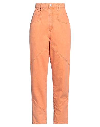 ISABEL MARANT Pantaloni jeans Arancione 100% Cotone