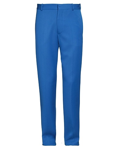 MCQUEEN Casual pants Blue 100% Wool