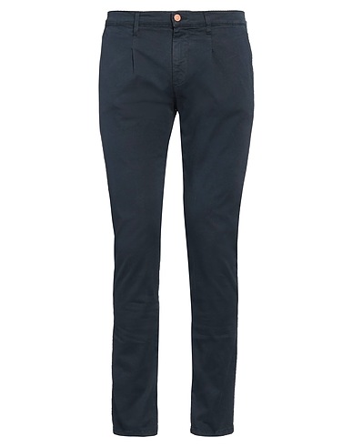 GREY DANIELE ALESSANDRINI Chinos Blu notte 98% Cotone, 2% Elastan