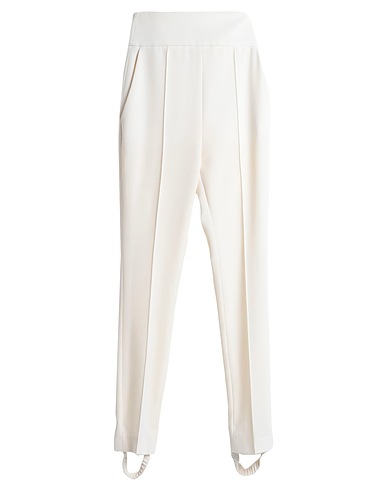 LOULOU STUDIO Casual pants Ivory 98% Wool, 2% Elastane