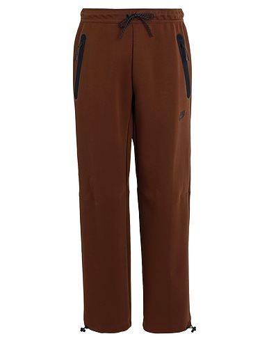 NIKE Casual trouser Nike Sportswear Tech Fleece Men's Pants
 Chocolate brown 66% Cotton, 34% Polyester