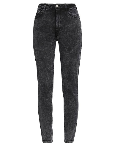 MANILA GRACE Denim trousers Black 98% Cotton, 2% Elastane