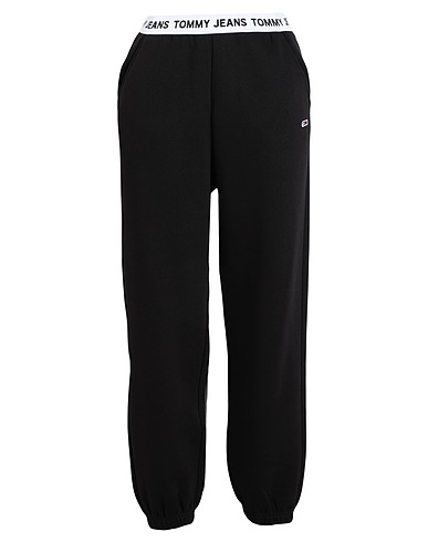 TOMMY JEANS Pantalon Noir 68% Coton, 32% Polyester