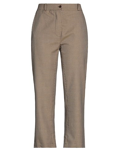 LES VRAIES FILLES Casual trouser Yellow 100% Cotton
