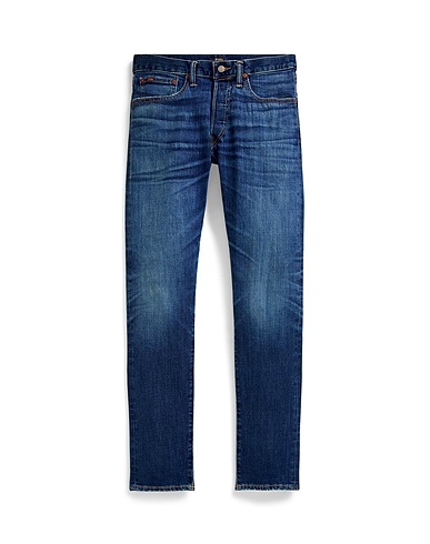 POLO RALPH LAUREN Denim pants PARKSIDE ACTIVE TAPER STRETCH JEAN
 Blue 71% Cotton, 28% Polyester, 1% Elastane