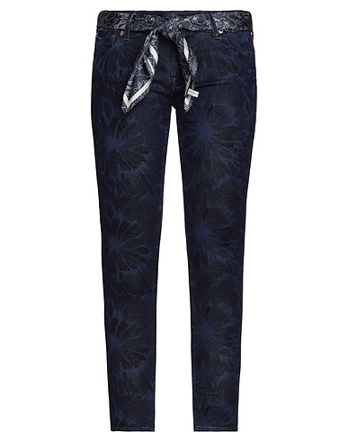 JACOB COHЁN Denim trousers Blue 84% Cotton, 14% Polyamide, 2% Elastane