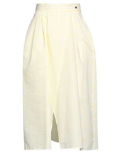 ELISABETTA FRANCHI 24 ORE Midi skirt White 81% Cotton, 19% Polyamide