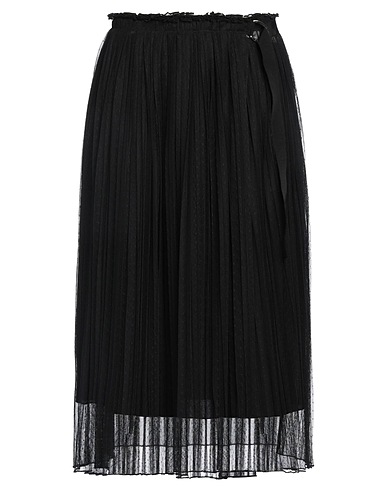 SEVENTY VENEZIA Midi skirt Black 100% Polyacrylic