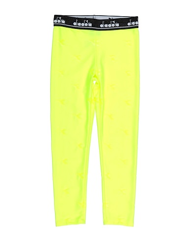 DIADORA Gym leggings Yellow 85% Polyamide, 15% Elastane