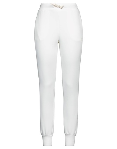 GUESS Casual trouser White 75% EcoVero™ viscose, 16% Polyamide, 9% Elastane, Polyester