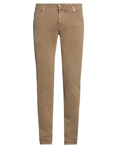 JACOB COHЁN Denim trousers Sand 97% Cotton, 3% Elastane, Polyester