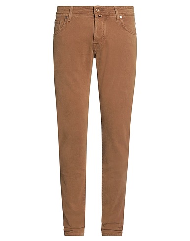 JACOB COHЁN Denim trousers Camel 97% Cotton, 3% Elastane, Polyester