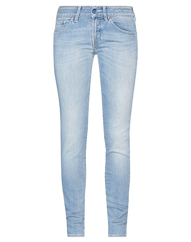 JACOB COHЁN Denim pants Blue 56% Cotton, 35% Viscose, 7% Polyethylene, 2% Polyurea