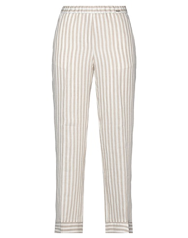 SEVENTY VENEZIA Casual trouser Khaki 60% Linen, 30% Viscose, 10% Polyester