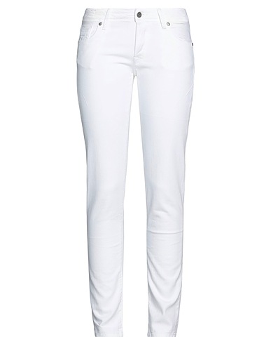 JACOB COHЁN Denim pants White 100% Cotton