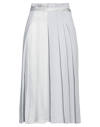 ALBERTA FERRETTI Midi skirt Light grey 74% Acetate, 26% Viscose