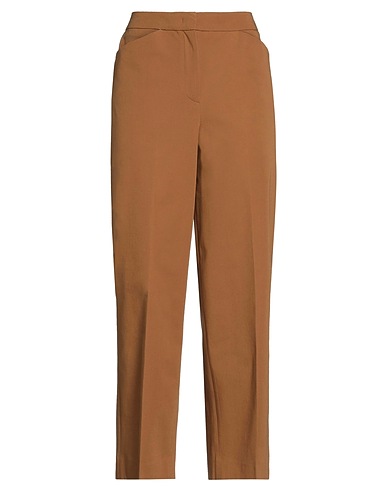 VIA MASINI 80 Casual trouser Camel 92% Cotton, 8% Elastane