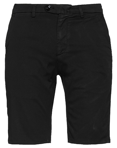 FRANKIE MORELLO Shorts & Bermuda Black 97% Cotton, 3% Elastane