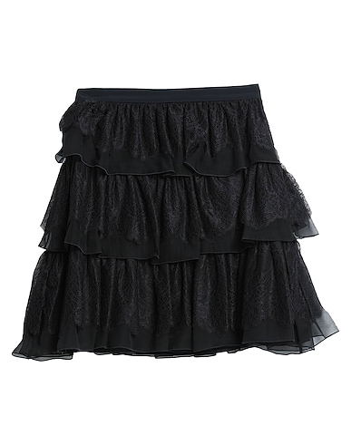 ALBERTA FERRETTI Mini skirt Black 100% Silk