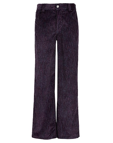 8 by YOOX 5-pocket VELVET WIDE LEG PANTS
 Dark purple 100% Cotton