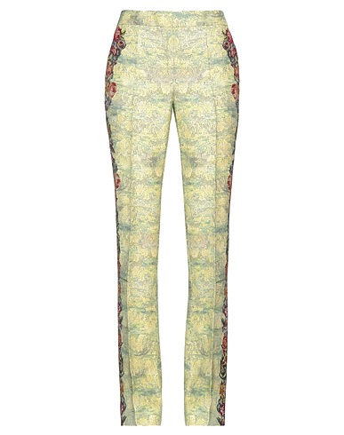 MOSCHINO Casual trouser COUTURE Pastel yellow 100% Viscose