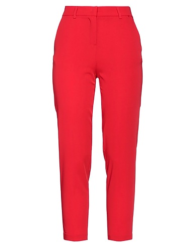 TOY G. Casual pants Red 94% Polyester, 6% Elastane