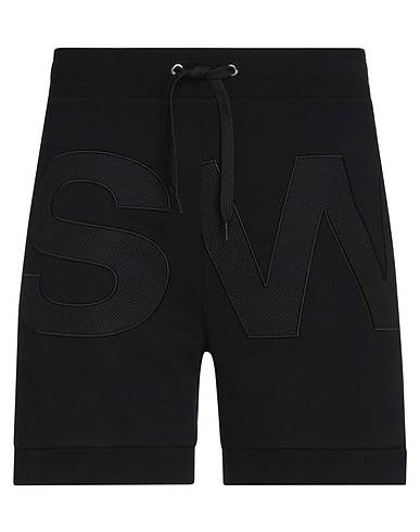 MOSCHINO Pantalone felpa SWIM Nero 100% Cotone, Elastan, Poliestere